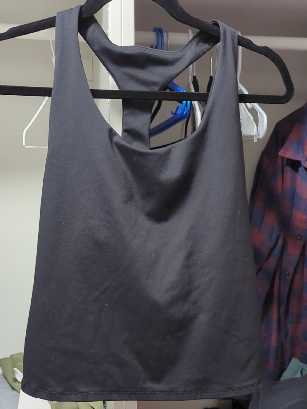 Old Navy Black Racerback Tank with Keyhole Back